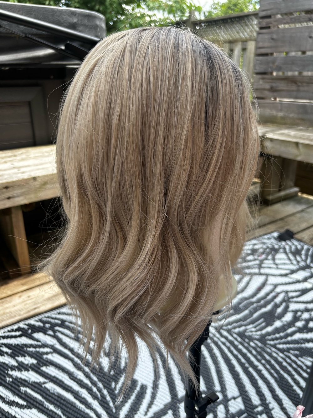 NELS 🩶Ash Blonde Lace Front Wig | Beige Balayage | Heat Friendly Synthetic